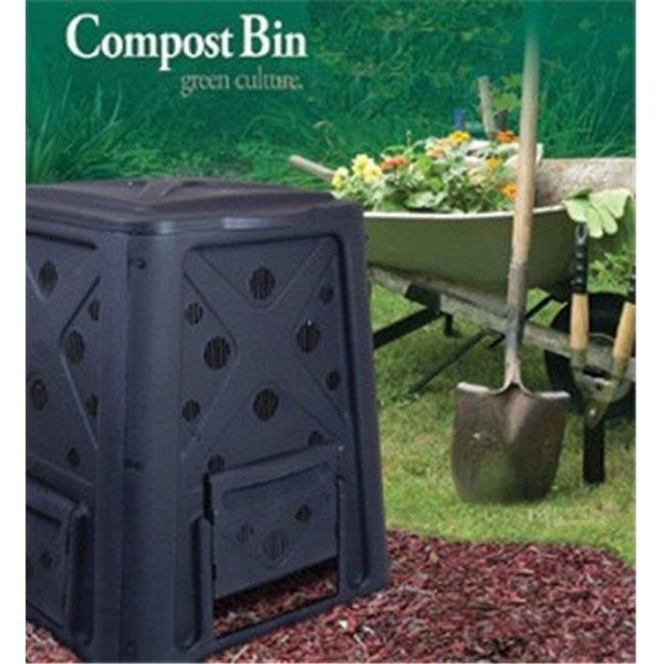 Grillgear Compost Bin - 65 Gallon - Black GR120100